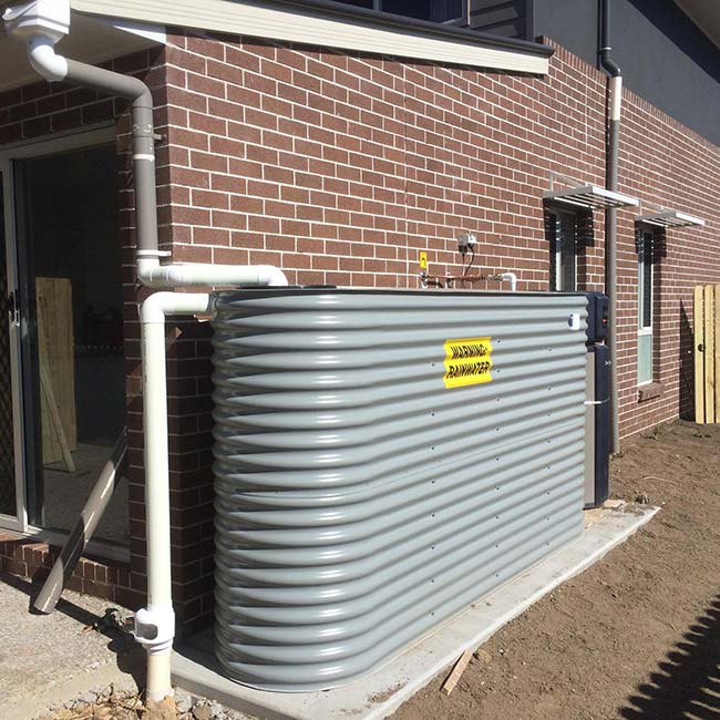 3280L Colorbond Slimline water tank