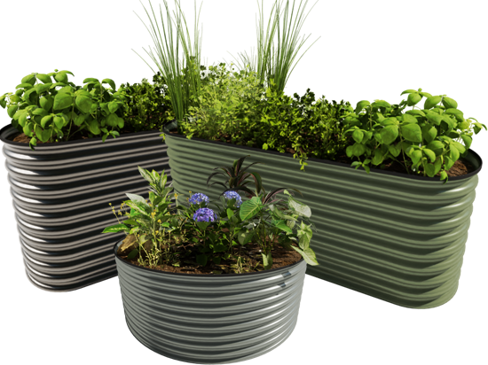 Slimline Water Tanks 550x412px Raised Garden Beds 550x412px