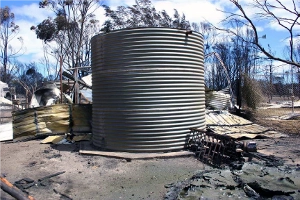 Fire Water Tanks : Steel Water Tanks bushfire capability
