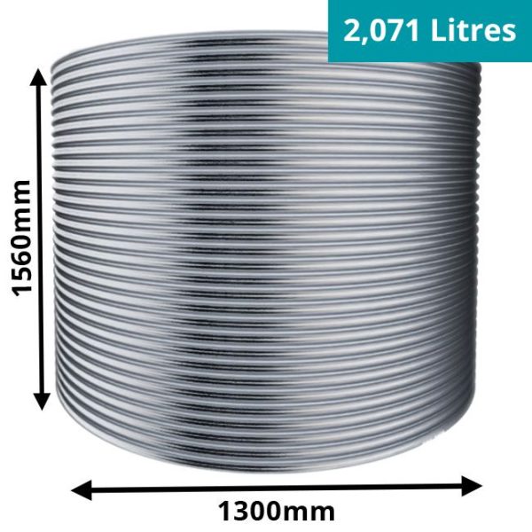 2,000 Litre Stainless Steel Water Tank