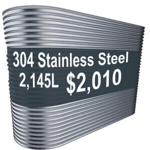 2000L Slimline Water Tank