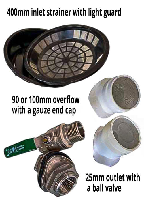 Included Accessoriesv3 Colorbond Aquaplate steel water tanks – water tanks for sale from 500L to 29,800L, customisable colours and styles for every property
